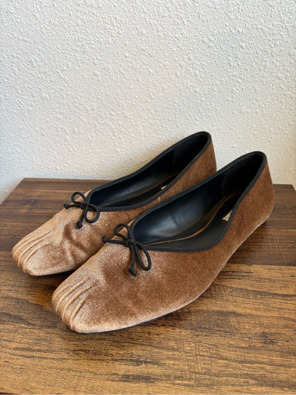 Antonio Melani x Courtney Grow James Velvet Bow Ballet Flats